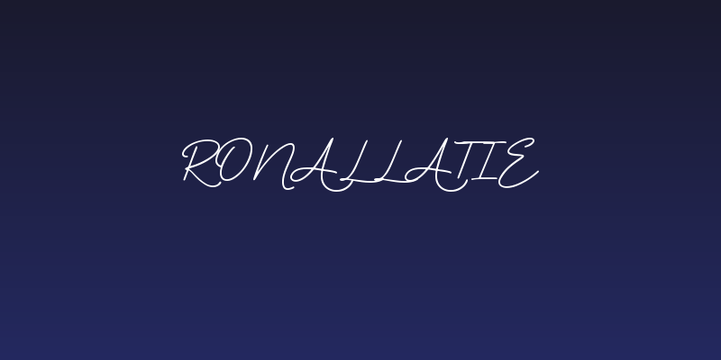 Ronallatie Social Header