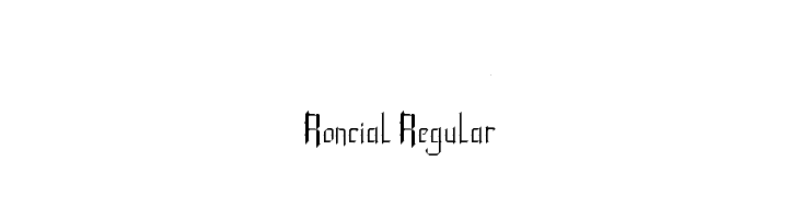 Roncial Regular Fonte