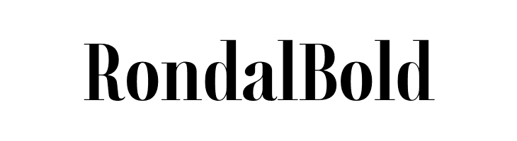 Rondal Bold  font caratteri gratis