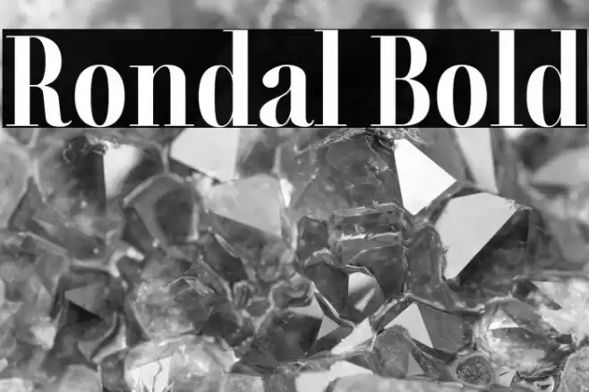 Rondal Bold Font examples