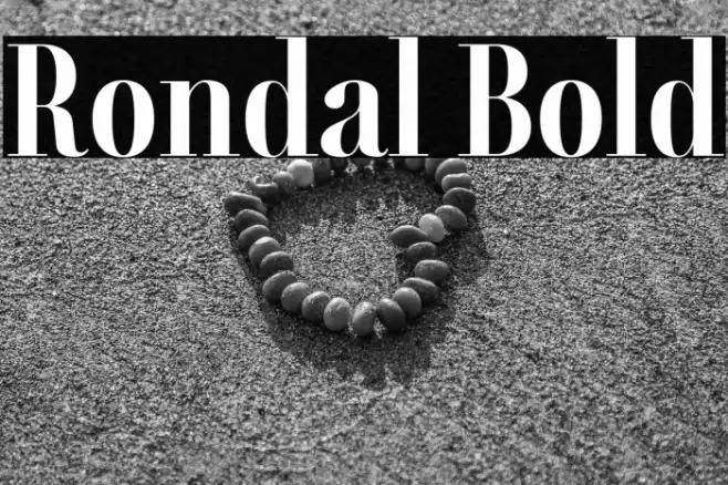 Rondal Bold Font examples