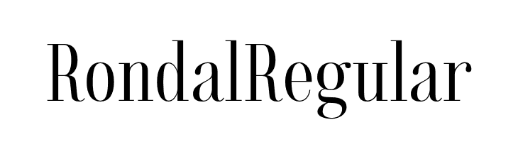 Rondal Regular  Descarca Fonturi Gratis