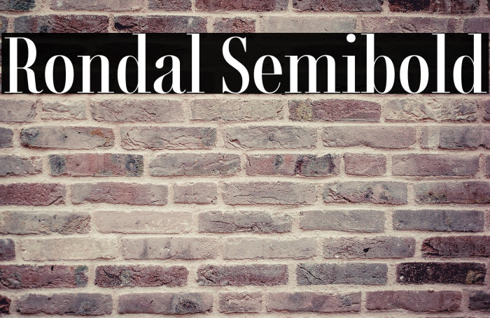 Rondal Semibold Example 2