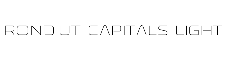 Rondiut Capitals Light Font
