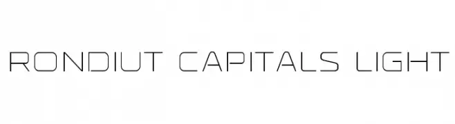 Rondiut Capitals Light  Fuentes Gratis Descargar