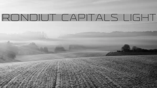 Rondiut Capitals Light Caratteri examples
