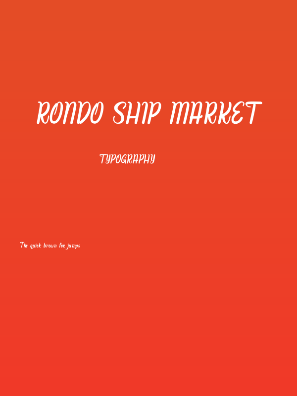 Rondo Ship Market Poster