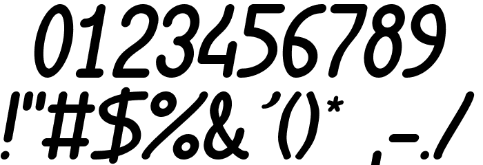 Rondouillard Font Alte caractere