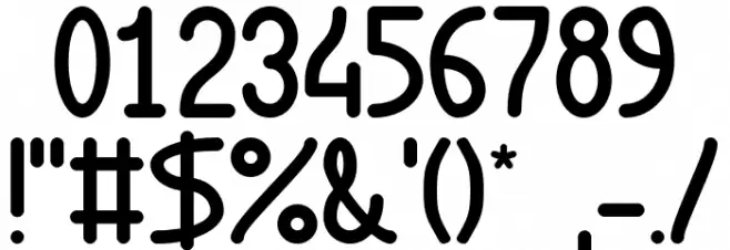 Rondouillard Font OTHER CHARS