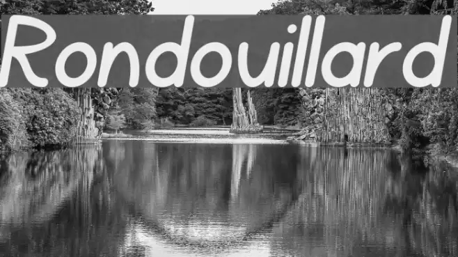 Rondouillard Font examples