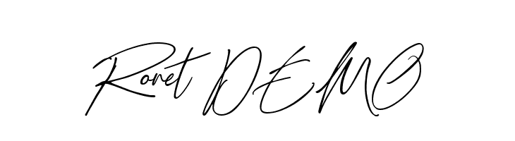 Ronet DEMO  Frei Schriftart Herunterladen