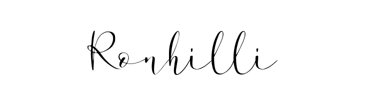 Ronhilli  font caratteri gratis