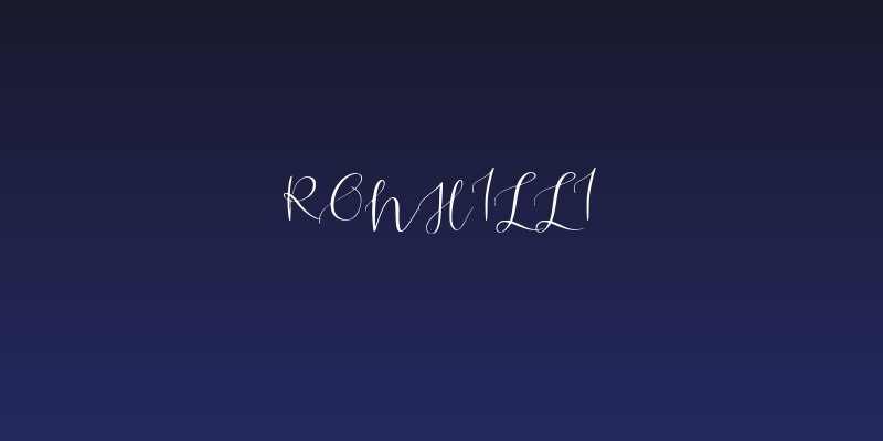 Ronhilli Social Header