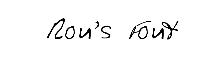 Ron's Font Font
