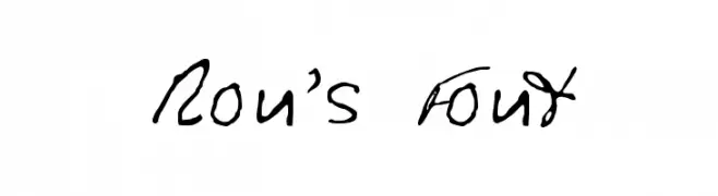 Ron's Font  नि: शुल्क फ़ॉन्ट्स डाउनलोड