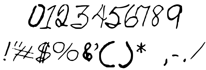 Ron's Font Font OTHER CHARS