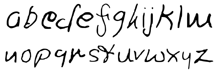 Ron's Font Font LOWERCASE