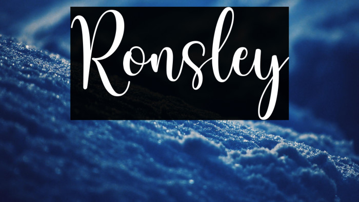 Ronsley Example 1
