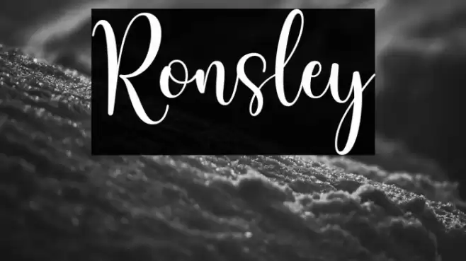Ronsley خط examples