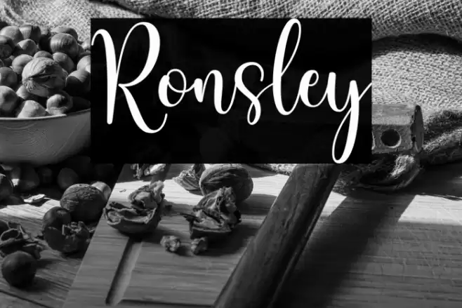 Ronsley خط examples