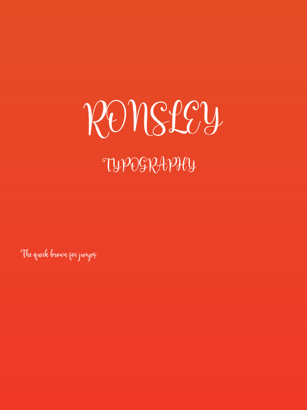 Ronsley Poster