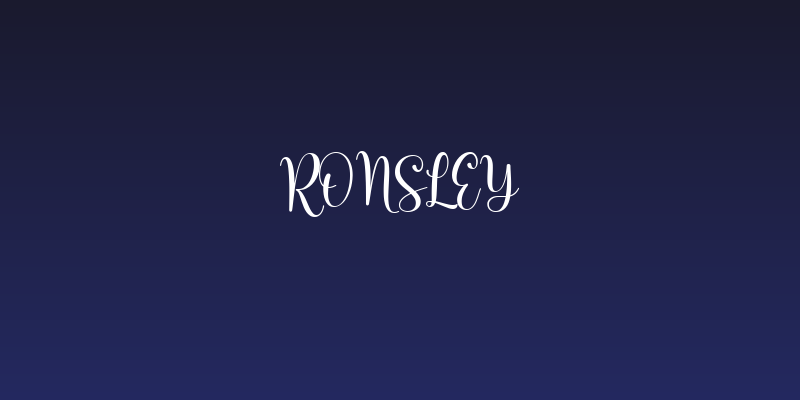 Ronsley Social Header