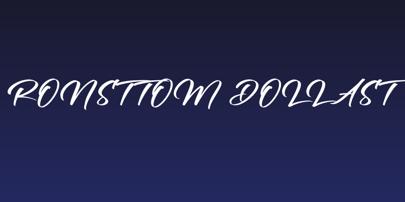 Ronsttom Dollast Social Header