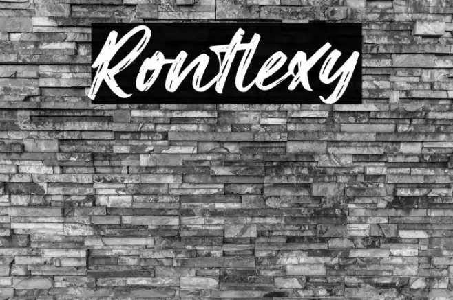 Rontlexy फ़ॉन्ट examples