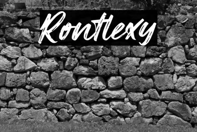Rontlexy फ़ॉन्ट examples