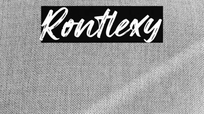 Rontlexy फ़ॉन्ट examples