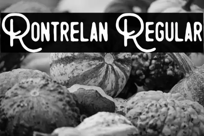 Rontrelan Regular Font examples