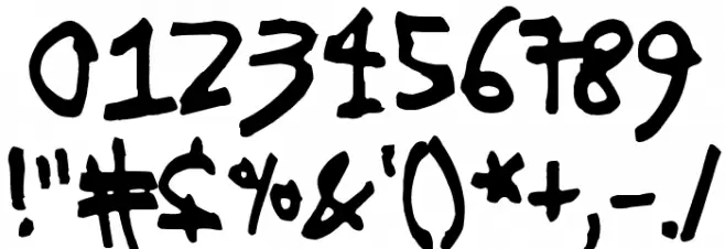 Ronttifontti Font OTHER CHARS