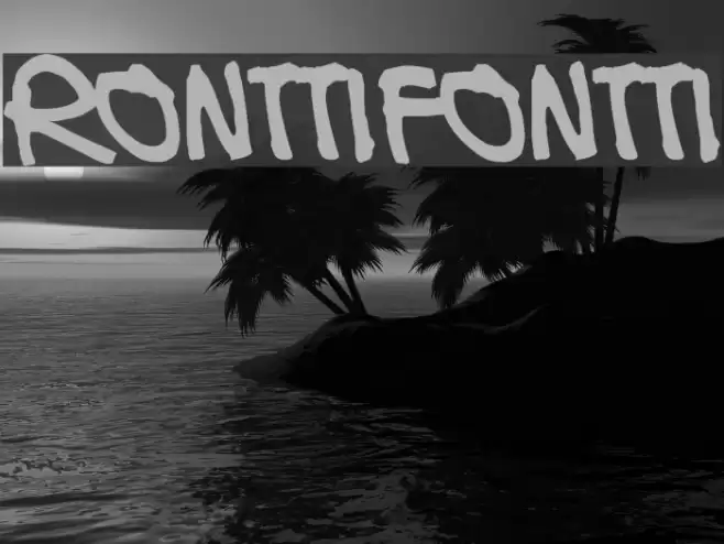 Ronttifontti Font examples
