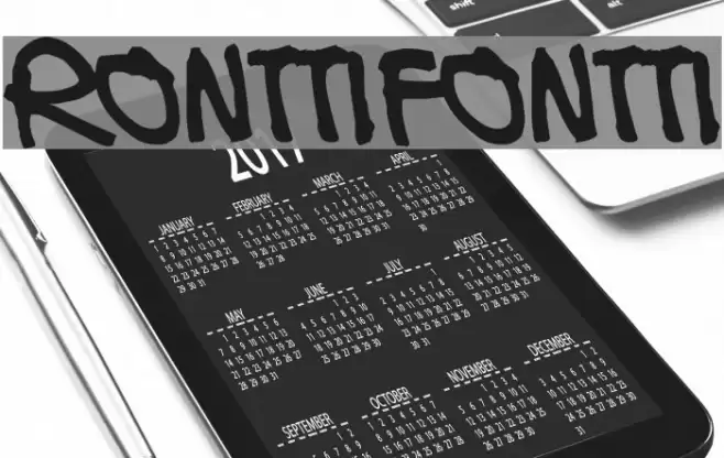 Ronttifontti Font examples
