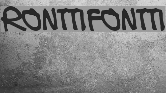 Ronttifontti Font examples