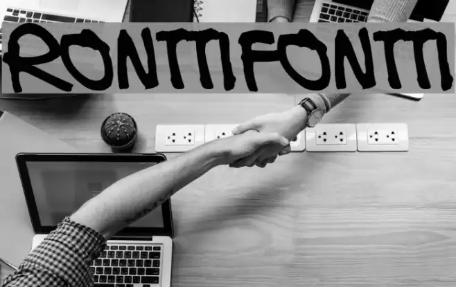 Ronttifontti Font examples