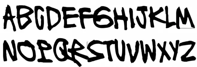 Ronttifontti Font LOWERCASE
