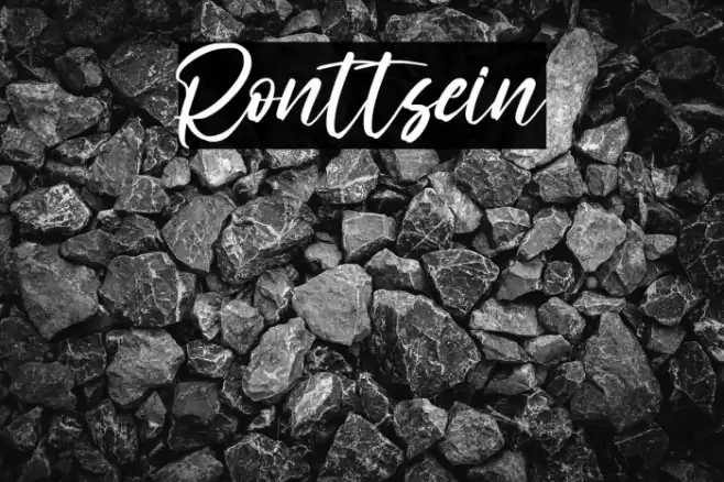 Ronttsein Font examples