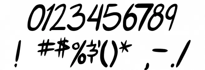 Roof Runners Font OTHER CHARS