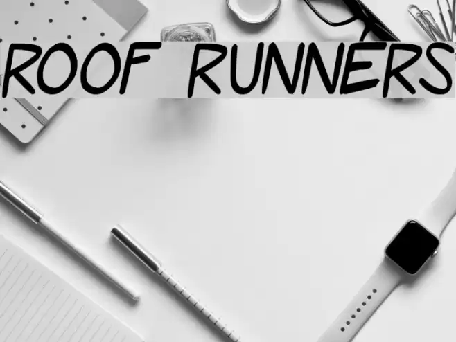 Roof Runners Font examples