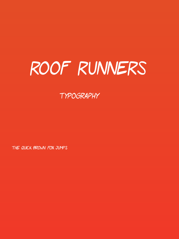 Roof Runners Poster