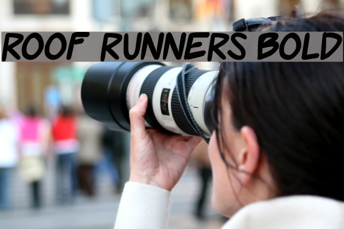Roof runners Bold Font examples