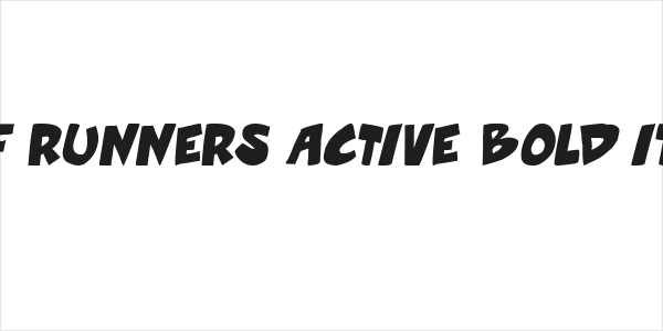 Roof runners active Bold Italic Logo