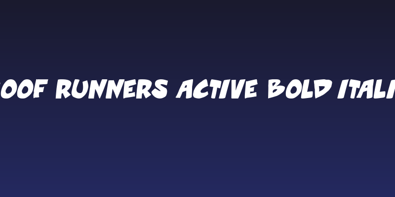 Roof runners active Bold Italic Social Header