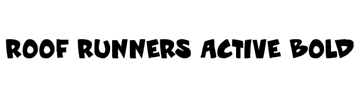 Roof runners active Bold Font