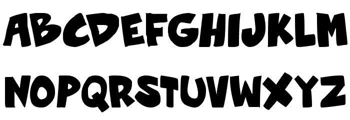 Roof runners active Bold Font LOWERCASE