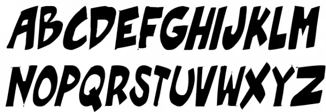Roof runners active Italic 字体 小写