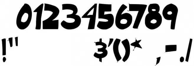 Roof runners active Font OTHER CHARS