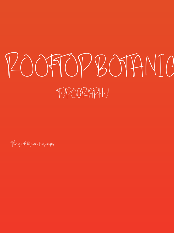 Rooftop Botanical Poster