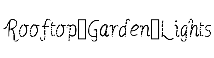 Rooftop_Garden_Lights  Frei Schriftart Herunterladen